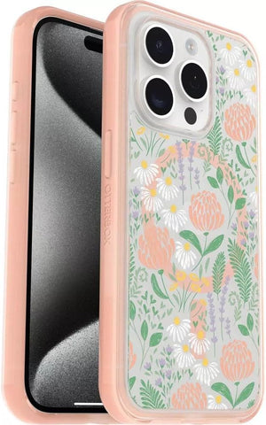 OtterBox SYMMETRY SERIES Clear Case for iPhone 16 Pro - Peachy Bloom (Certified Refurbished)
