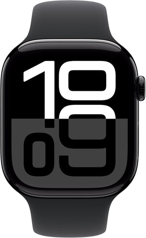 Apple Watch Series 10 (GPS) 46MM Jet Black Aluminum Case Black Sport Band (Used)