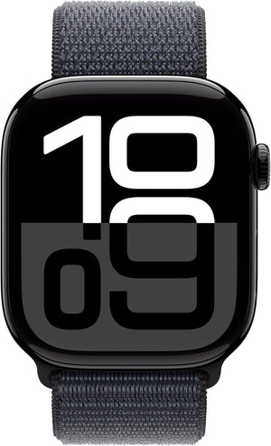 Apple Watch Series 10 (GPS) 42MM Jet Black Aluminum Case Ink Sport Loop (Used)