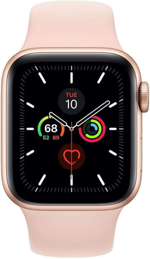 Apple Watch Series 4 (GPS + LTE) 44mm Gold Aluminum Case & Pink Sand Sport Band (Pre-Owned) - Techable