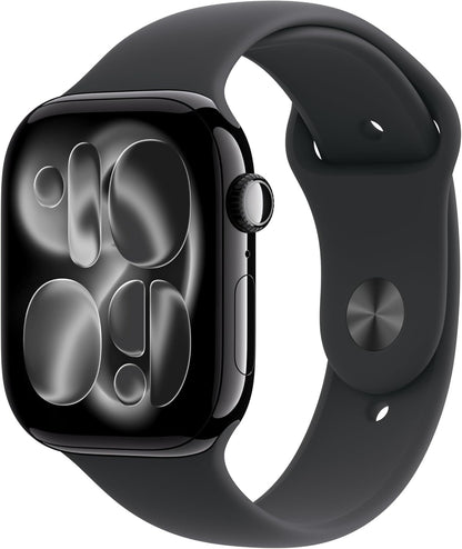 Apple Watch S11 (GPS + LTE) 46MM Natural Titanium Case Stone Gray Sport Band (Refurbished)