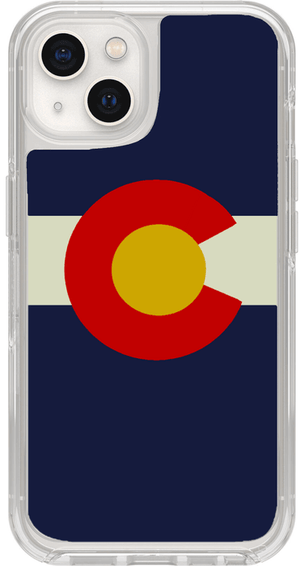 OtterBox SYMMETRY SERIES Clear Case for Apple iPhone 13 - Colorado Flag (New) - Techable