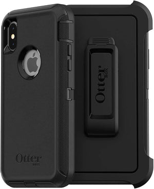 OtterBox DEFENDER SERIES Case for Apple iPhone X - Black (Certified Refurbished)