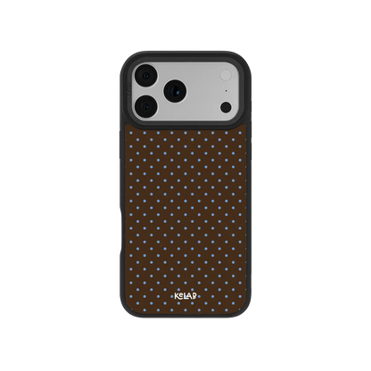 Blueberry Espresso | Brown Polka Dot iPhone Case