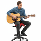 Performer Stealth Chair Series Studio Stool With Backrest