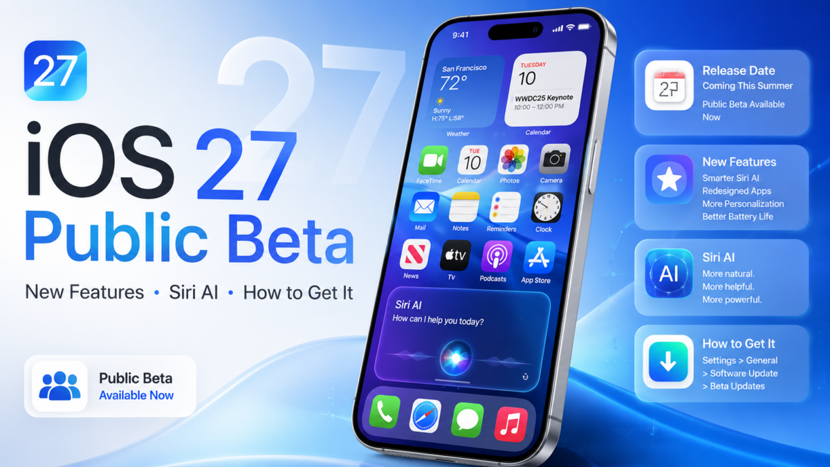 iOS 27 Is Here in Public Beta: Release Date, New Features, Siri AI, and How to Get It