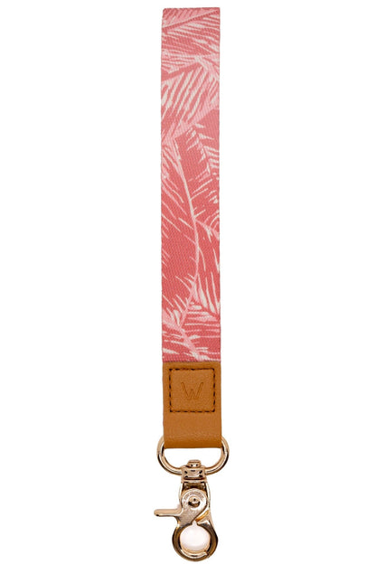 Pink Palms Wrist Lanyard