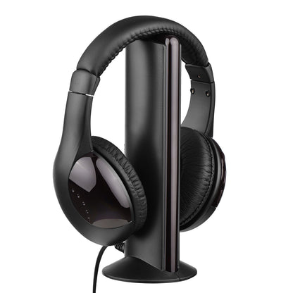 MH2001 Wireless Headphones 5-in-1 Functionality with FM Radio & TV Support On-Ear