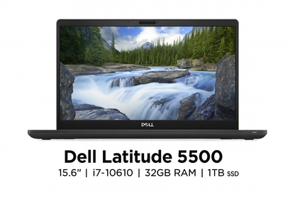 Dell Latitude 5500 15.6" FHD | Intel i7 | 32GB RAM | 1TB SSD – Excellent