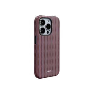 Mulberry | Burgundy Wavy Textured iPhone Case