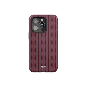 Mulberry | Burgundy Wavy Textured iPhone Case