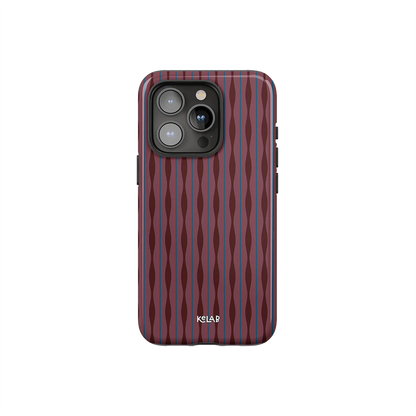 Mulberry | Burgundy Wavy Textured iPhone Case