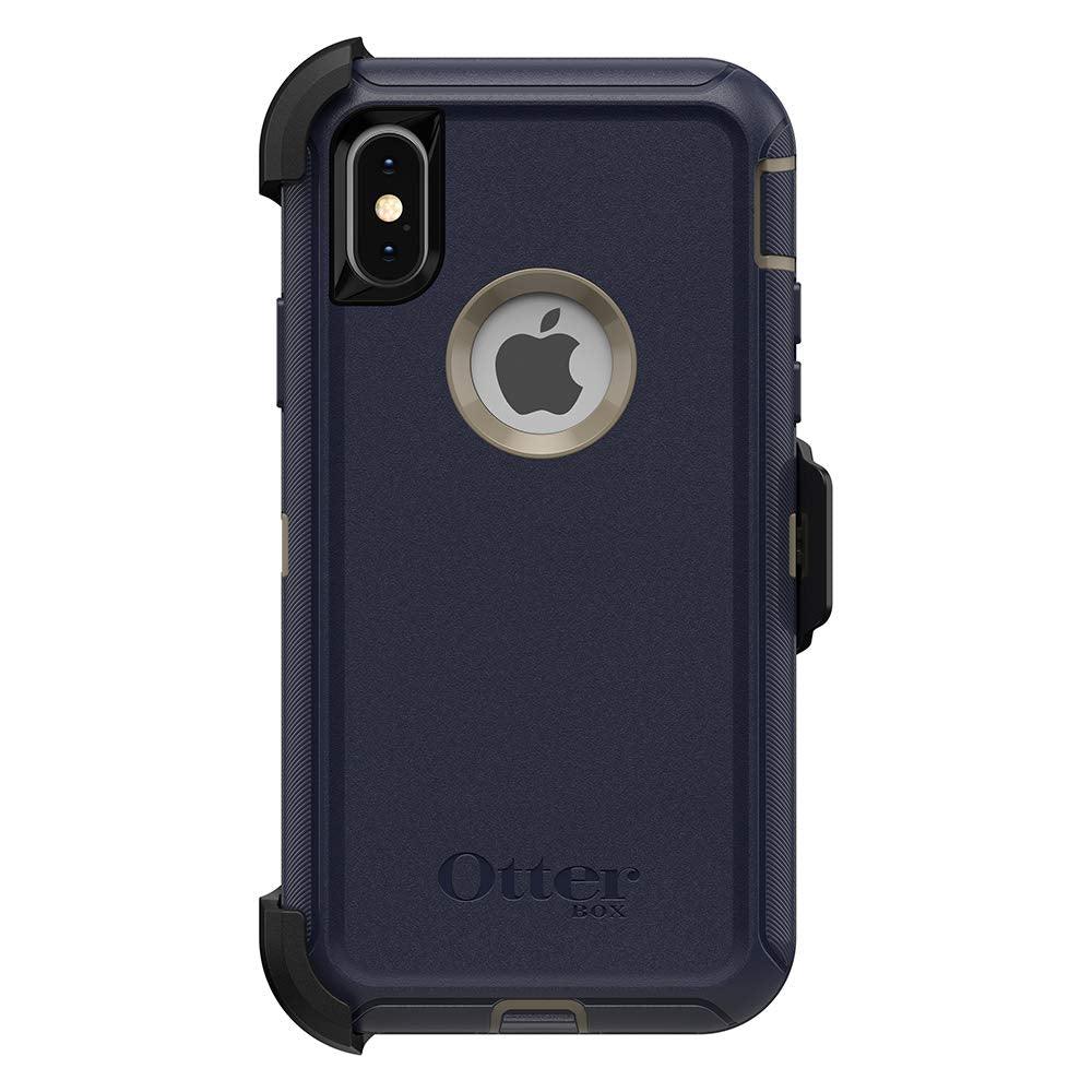 OtterBox DEFENDER SERIES Case & Holster for iPhone X / iPhone XS -Dark Lake Blue - Techable