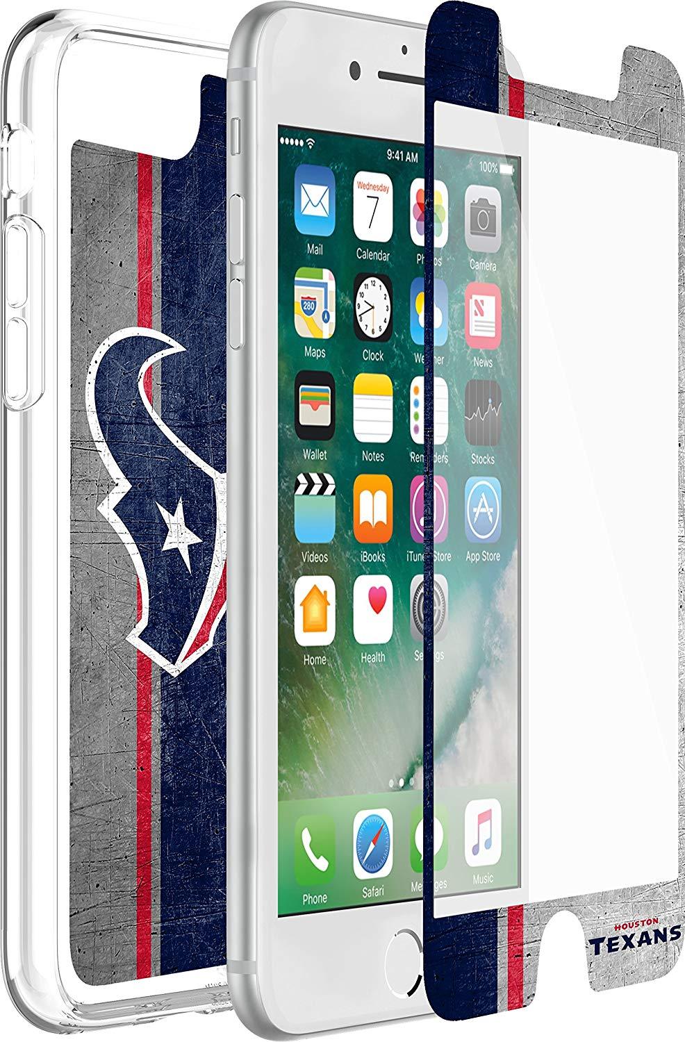 OtterBox ALPHA GLASS Screen Protector for Apple iPhone 6/6S/7/8 - Houston Texans (New) - Techable