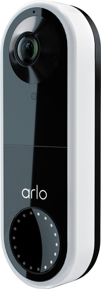 Arlo Essential Wired 180° View HD Video Doorbell - White (Certified Refurbished) - Techable