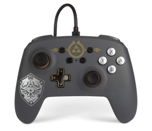 PowerA Enhanced Wired Controller for Nintendo Switch - Hylian Shield (Renewed)