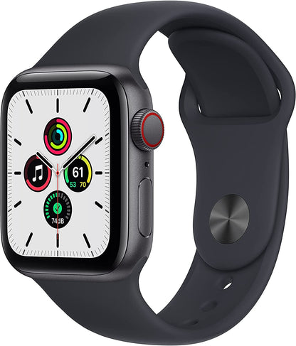 Apple Watch SE 1st Gen (GPS + LTE) 40mm Space Gray Aluminum Case & Black Sport Band (Used)