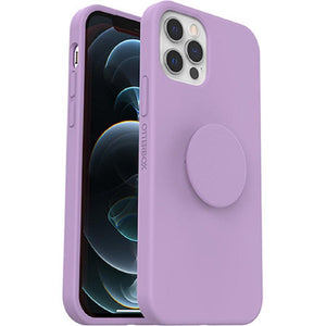 OtterBox + POP Ultra Slim Soft Touch Case for Apple iPhone 12/12 Pro - Purple Rose (New) - Techable