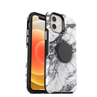 OtterBox + POP SYMMETRY SERIES case for Apple iPhone 12 Mini - White Marble (77-65390)(New)