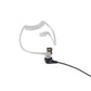 Milicom Acoustic Tube Smart 2-In-1 Single EarPhone/PTT Headset - Black (New)