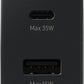 Samsung 35W Dual Port Wall Charger USB-C Adapter Super Fast Charging Block (New)