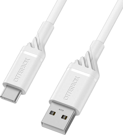 OtterBox USB-A to USB-C Cable - 2M/6.6FT - Cloud Dream White (New) - Techable