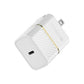 OtterBox Lightning to USB-C Fast Charge Wall Charging Kit 20W - Cloud Dust White (New)