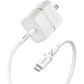 OtterBox Wall Charging Kit Wall Charger + Lightning to USB-C Cable - White (New) - Techable