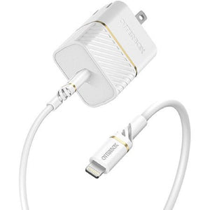 OtterBox Wall Charging Kit Wall Charger + Lightning to USB-C Cable - White (New)