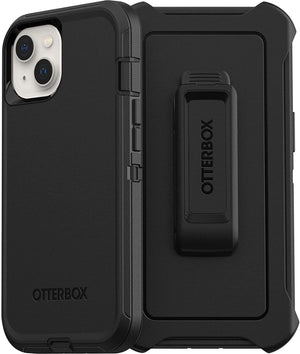 OtterBox DEFENDER SERIES Case & Holster for Apple iPhone 13 - Black (Certified Refurbished) - Techable