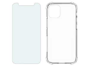Verizon Clarity Case & Blue Light Screen Protector Bundle for Apple iPhone 12 Mini (New)