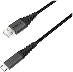 OtterBox USB-A to USB-C Cable 3M/10FT - Black (New)
