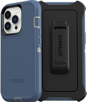 OtterBox DEFENDER SERIES Case & Holster for Apple iPhone 13 Pro - Fort Blue (Certified Refurbished)