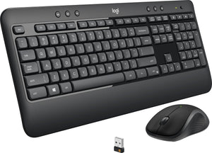 Logitech MK540 Full-size Advanced Wireless Scissor Keyboard & Mouse Bundle Black (Certified Refurbished)