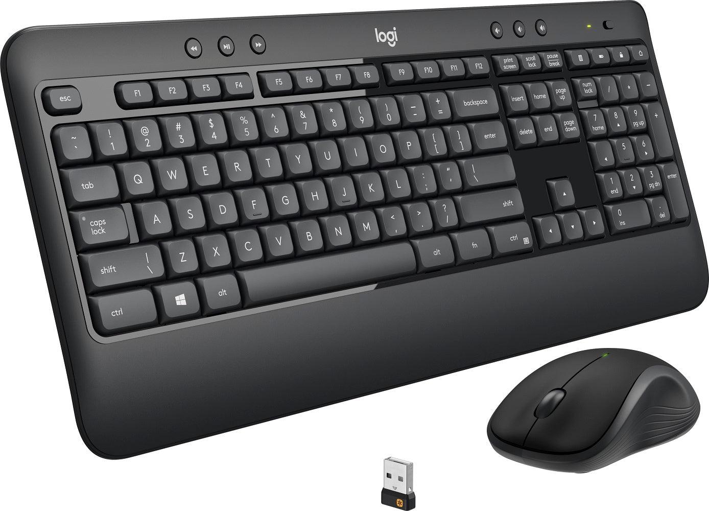 Logitech MK540 Full-size Advanced Wireless Scissor Keyboard & Mouse Bundle Black (Refurbished) - Techable