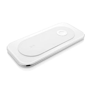 UbioLabs Wireless Universal Fast Charging Pad iPhone Apple Watch Combo - White (New)