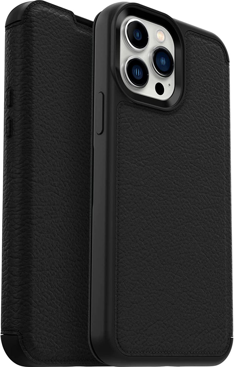 OtterBox STRADA SERIES Folio Case Apple iPhone 13 Pro Max/12 Pro Max - Shadow Black (New) - Techable