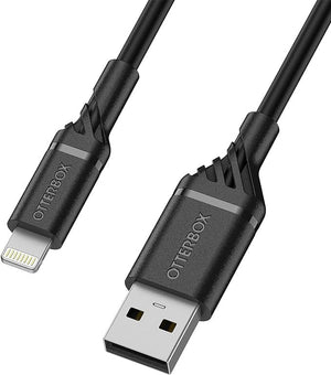 OtterBox USB-A to Lightning Cable 2M/6.6FT - Black (New)