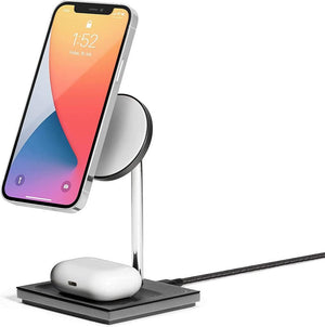 Native Union Magnetic Wireless Charging Pad for Qi-Compatible Devices - Black (Certified Refurbished) - Techable
