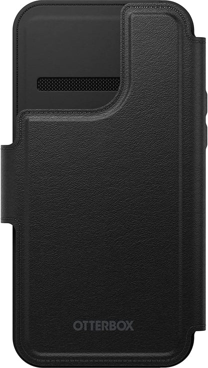 OtterBox Detachable Folio Wallet for MagSafe iPhone 14 Pro Max - Shadow (Black) (Renewed)