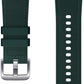 Samsung Hybrid Leather Silicone Watch Band for Galaxy Watch Small/Medium - Green (New) - Techable