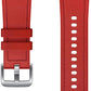 Samsung Hybrid Leather Watch Band Strap Small/Medium for Galaxy Watch 4 - Red (New) - Techable