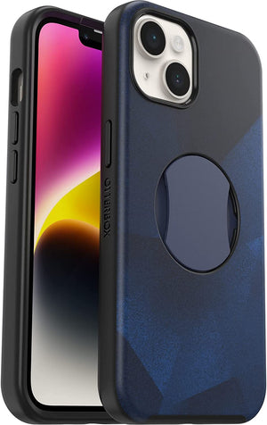 OtterBox OtterGrip SYMMETRY SERIES Case for iPhone 14 / 13 - Blue Storm (Blue) (Renewed)