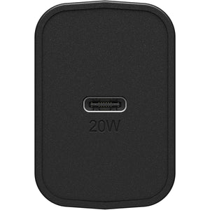 OtterBox 20W USB-C Fast Charge Single Port Wall Charger - Black (Renewed)