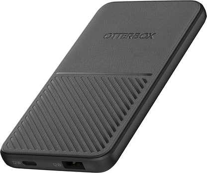 OtterBox 5000mAh Performance Power Bank with USB-A and USB-C ports - Black (Renewed)