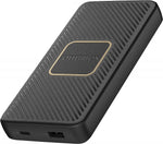 OtterBox Fast Charge Power Bank 10k mAh With 10W Qi Wireless Charging - Black (New) - Techable