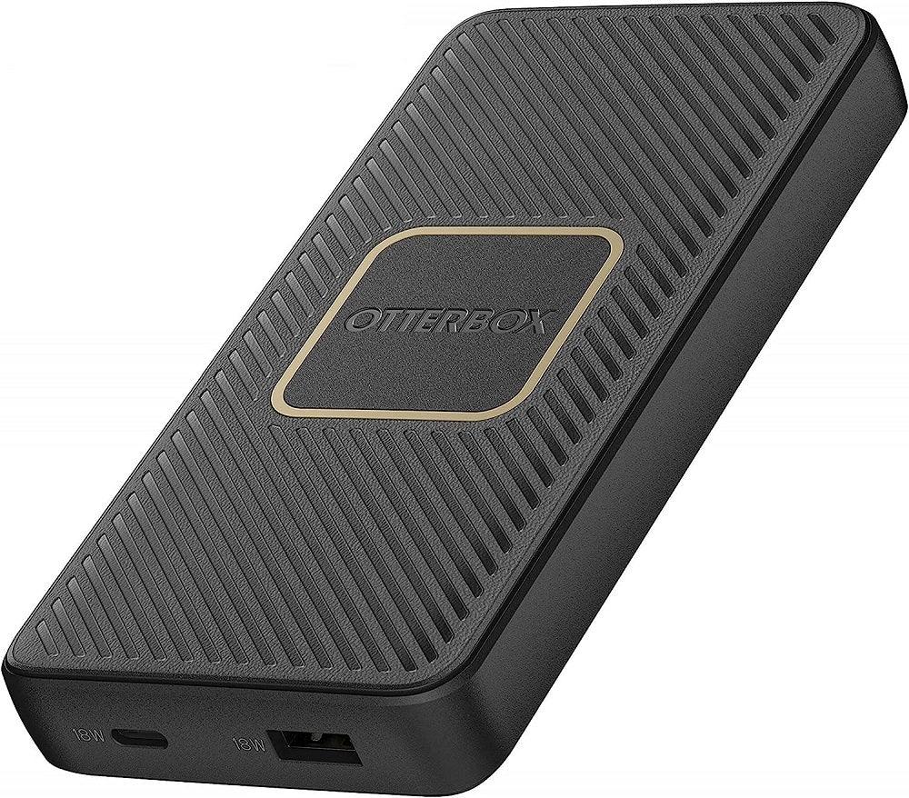 OtterBox Fast Charge Power Bank 10k mAh With 10W Qi Wireless Charging - Black (New) - Techable