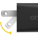OtterBox Premium Pro USB-C Fast Wall Charger 60W Dual Port - Black (New) - Techable