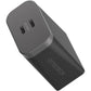 OtterBox Premium Pro USB-C Fast Wall Charger 60W Dual Port - Black (New) - Techable