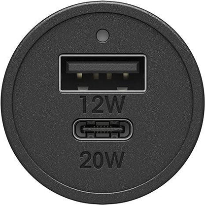 OtterBox USB-C 18W Fast Charge Car Charger - Black Shimmer (New) - Techable